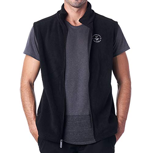 HAMMER ANVIL Mens Lightweight Full Zip Fleece Vest Sleeveless Jacket3