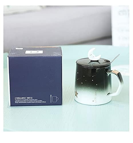 Taza de cerámica con tapa y cuchara 400 ml miniatura 4