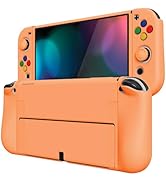 PlayVital ZealProtect Soft Protective Case for Nintendo Switch OLED, Flexible Protector Joycon Gr...