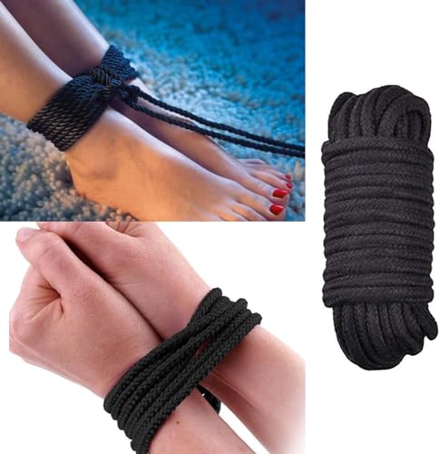 Image of 4 Pack Bondage Rope Restraint Kit 10 M /32 Feet Bondage Soft Rope Sex Rope for Couples Bondage Games BDSM Fetish Bondage Set Cotton Ropes for Women Men Extreme Love