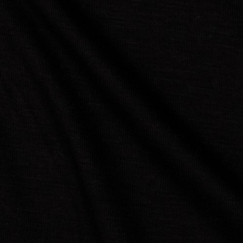 60'' Wide Belleza Stretch Rayon Jersey Knit Black Fabric By The Yard