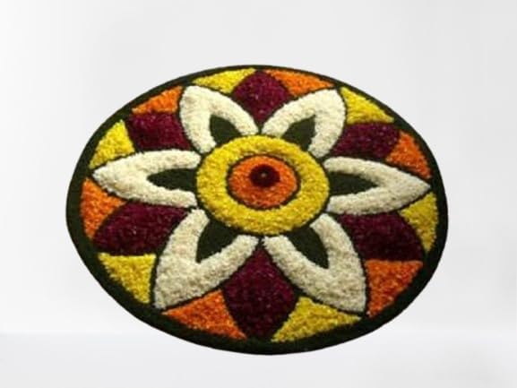 ULOM Super Soft Microfiber Rangoli Floor Mat for Living Room/Floor Mat/Bedroom/Kitchen Rangoli Home/Modern Rangoli Size (24 x 24 Inches), Multi Design (Multicoloour1) (B0DFTZ79V3) Amazon Price History, Amazon Price Tracker