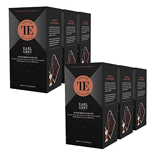 Teahouse Exclusives Luxury Tea Bag Earl Grey, 52.9 g / 6er Pack