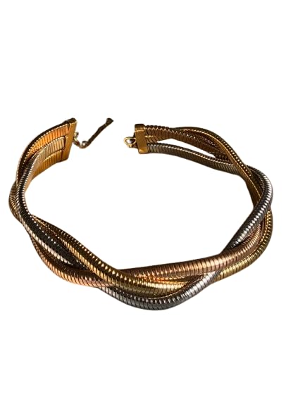 See full amazon price history chart for Twisted Woven Design, Gold and Bronze Statement Necklace Twisted Woven Design, Gold and Bronze Statement Necklace (B0DHSWWJFQ) Amazon Price History, Amazon Price Tracker