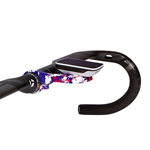 Image of KOM Cycling Garmin Bike Mount with Carbon Finish from Garmin Edge Mount Designed for Garmin Edge 530 and Garmin 830 and Other Garmin Models