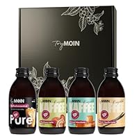 TryMOIN 4er Probier- und Geschenkset – Kaffeekonzentrate für Iced Coffee, Cappuccino, Frappé & Latte | mit Bio-Fairtrade Kaffee, 45 Portionen pro Set