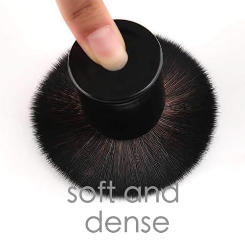 Kabuki Face Brush for Powder Foundation & Blush Blending & Buffing with Aluminum Handle - Image 3