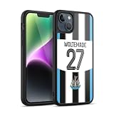 Head Case Designs Officially Licensed Newcastle United Football Club Nick Woltemade 2025/26 Players Home Kit 1st Group Gel Armor Case [Military Grade Protection] Compatible with Apple iPhone 14 Plus