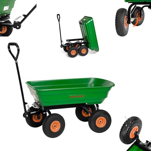 TÜV/GS Gartenwagen EXPERT Pannensicher mit Kippfunktion 250 kg Bollerwagen...
