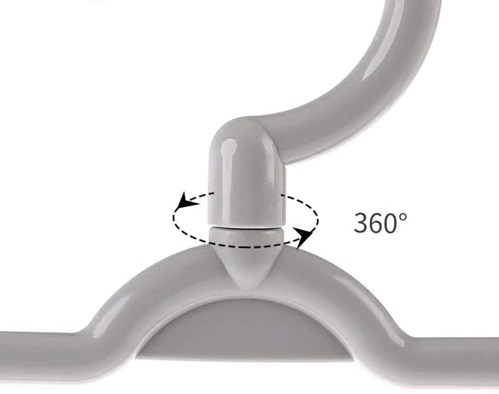 MU Kleiderbügel Packung mit 4 Kleiderbügel Hosen Kleiderbügel 3 Lagen Pp. Hose Lose Kleiderbügel Schrank Aufbewahrungsbox,Grau,33 * 35cm