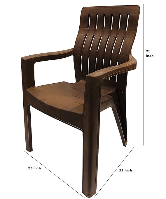SFH ART Designer Plastic Living Room Outdoor Chair (Ortho) Gloss Finish Garden, Home, Office and Restaurant Chair, Orthopedic Spinal Support Chair Plastic Chair 1