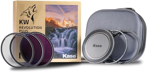 Kase Revolution Plus Entry II �t�B���^�[�L�b�g ���C�ϏՌ��������w�K���X �F���������O�t�� CPL ND8 ND64 �ۊ�A�_�v�^�[ 3D�c�[�������Y�L���b�v&�P�[�X(72mm)