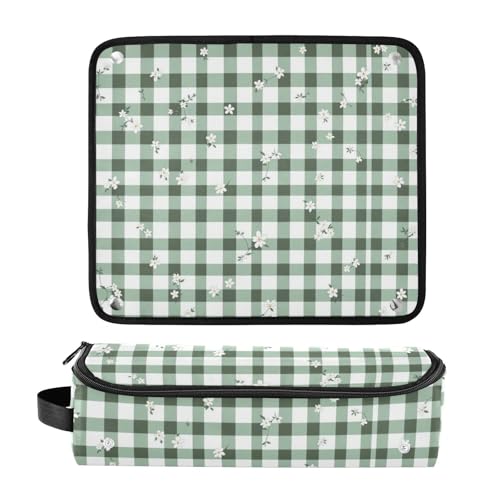 Bolsa de viaje para herramientas de cabello para mujeres con alfombrilla resistente al calor y cierre. Organizador para planchas, rizadores y secador de cabello. miniatura 3