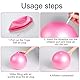 Keratobleem Kleiner Pilates Ball, Gymnastikball Klein,25 cm Rutschfester Fitnessball,mit aufblasbarem Strohhalm,Weicher Yoga Ball für Bauch und Schultertraining Balance Sport Pilates-Rosa
