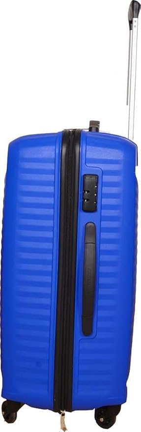 Image of American Tourister Plastic Kamiliant Polycarbonate 79 Cm 4W Hard Spinner Strolly /Luggage /Trolley Bag (Blue)