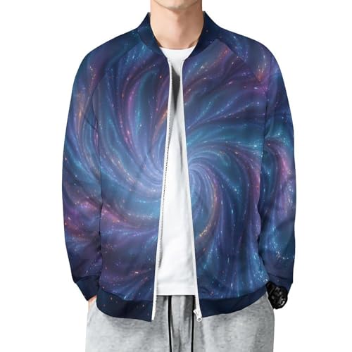 Blouson bomber décontracté motif abstrait pour vos sorties urbaines