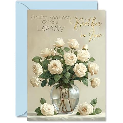 Beautiful Sympathy Card for Brother in Law Cover