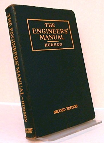 Engineers' Manual by Ralph G. Hudson (1939-12-23) B01NH0CFPX Book Cover