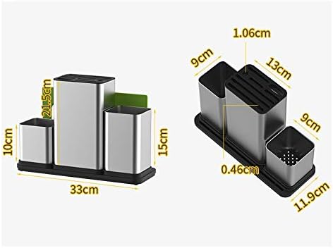 Kitchen Multi-function Spoon Chopsticks Basket Integrated Holder Tool Shovel Storage Chopstick Rack Stainless