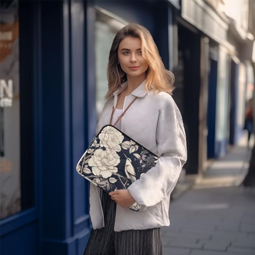 Funda para portátil 13-14 pulgadas impermeable con diseño floral miniatura 7