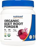 Nutricost Organic Beet Root Powder 1 LB - Superfood, Certified USDA Organic