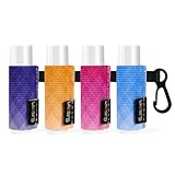 Likesing Chapstick Holder Key Chain, Lip Balm Holder for Chapstick Lip Gloss, Elastic Sleeve Chapstick Keychain Holder for Keys Purse Lanyard Gift for Women Girls (Gradual, 4pcs)