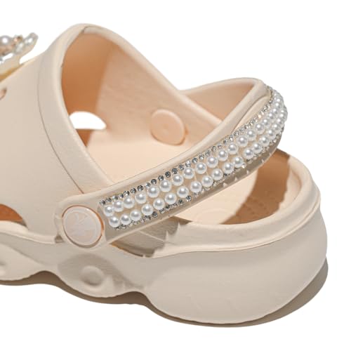 Image of Toddler Clogs for Girls Lightweight Kid Garden Clogs Breathable Slip-on Slides Sandals Slippers Children's Beach Water Shoes (zzGlt mi, 25)