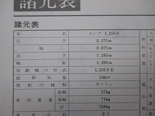 Amazon.co.jp: 中古 ホンダ 正規 バイク 整備書 XL250S サービス