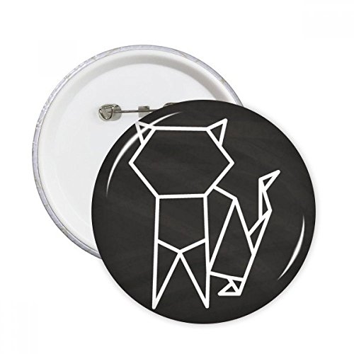 Broche chat origami géométrique pour raviver un vêtement terne ou classique