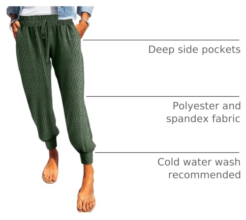 Image of Dokotoo Womens 2026 Soft Casual Drawstring Tie Elastic Waist Loose Jogger Pants with Pockets
