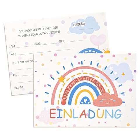 MumdoYAL Pack of 12 Birthday Invitations Cover