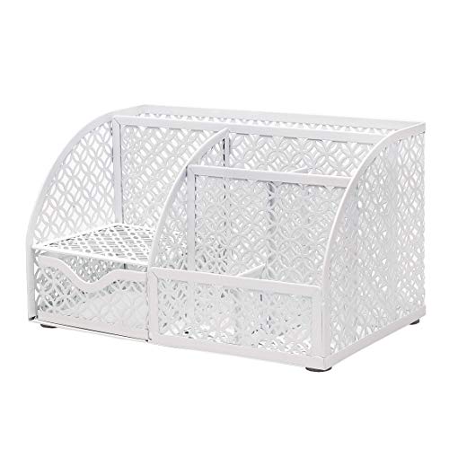 image for Annova Mesh Desk Organizer Office with 7 Compartments + Drawer/Desk Ti