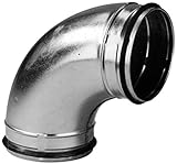 Unelvent 867760 - Codo galvanizado con junta (45 grados, 200 mm)