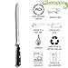 Imagen de Keroppa Cuchillo Jamonero Pata Negra Alveolado Cuchillo Jamonero Alveolado Acero Inoxidable Uso Doméstico Hoja 25 cm Mango Ergonómico Fabricado en España Corte Preciso