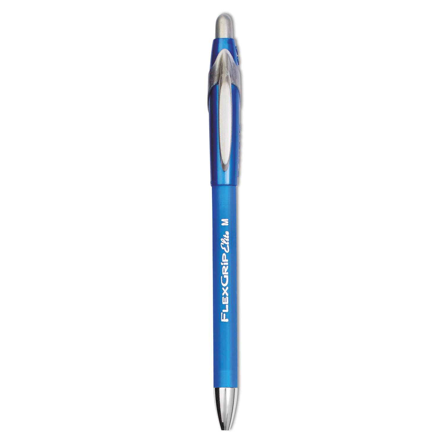 Paper MateFlexGrip Elite Ballpoint Retractable Pen, Blue Ink, Medium, Dozen
