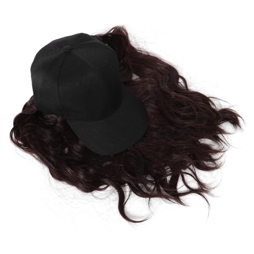 Casquette avec perruque bouclée intégrée pour masquer la perte de cheveux avec style