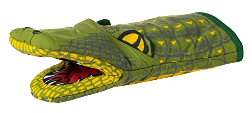 Novelty 3D Alligator Souvenir Oven Mitt Green