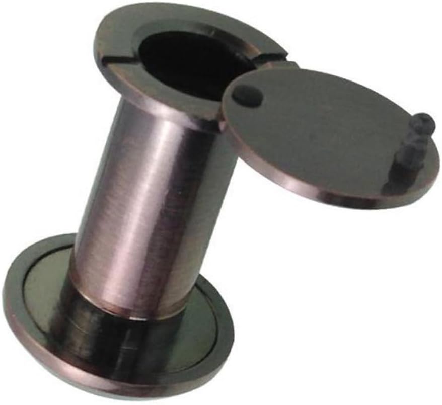 NUOBESTY 2pcs Copper Door Viewer with Rear Lid High Definition Peep Hole for Enhanced Security Large Viewing Angle Pinhole for Home Office and Hotel Use Durable Bronze Finish