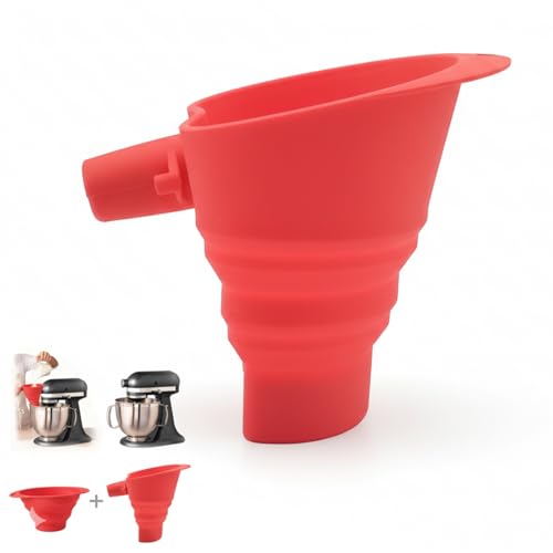 Foldable Flour Funnel for Kitchen Aid Mixers