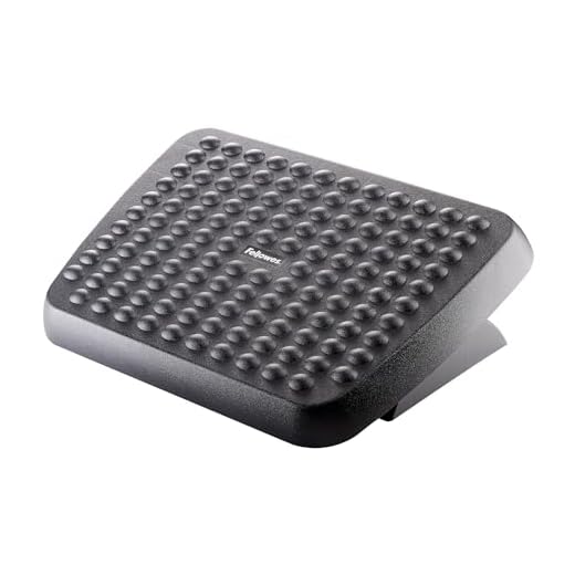 Fellowes Reposapiés ergonómico ajustable para oficina, color negro