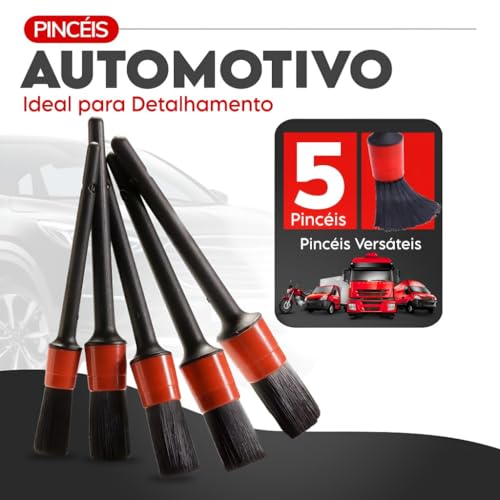 LNMAX 5-Piece Premium Brush Kit – Wheels, Interior, Grilles - Imagem 4