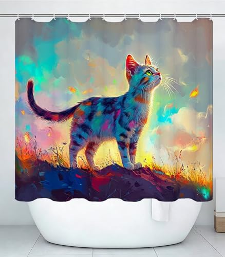 Rideau douche lavable en machine polyester lesté J#17 - 2