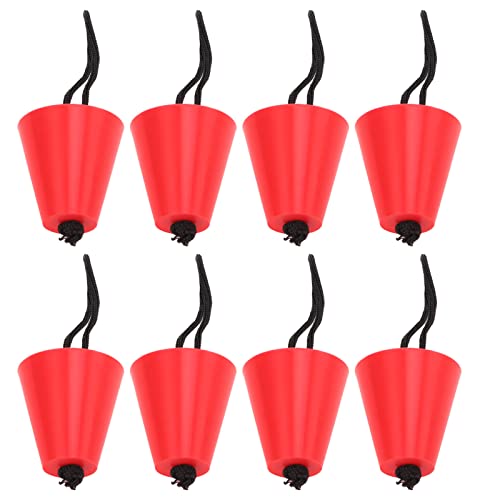 Rolhas de drenagem, kit de plugue Scupper boa flexibilidade uso durável para canoa (vermelho)