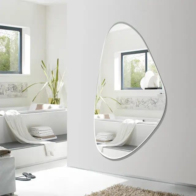 Image of MB41 Decorative Wall Mirror for Bathroom, Living Room, Bedroom, Vanity Mirrors, Makeup (24 x 30 Inch)
