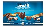 Lindt Schokolade - Pralinen Spezialitäten | 125 g | Pralinés-Schachtel mit 15 feinsten Pralinen-Kreationen in 12 köstlichen Sorten mit und ohne Alkohol | Pralinengeschenk | Schokoladengeschenk