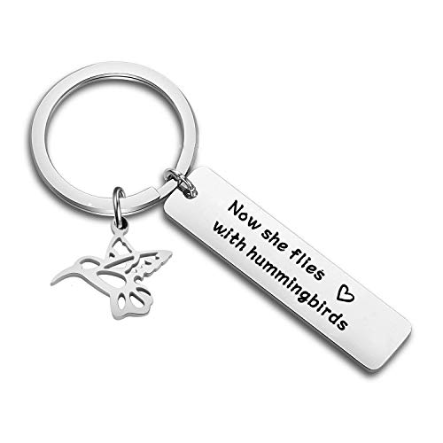 ENSIANTH Now She Flies with Hummingbirds Brcelet Hummingbird Memorial Jewelry Sympathy Gift for Her