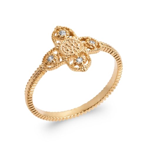 Bague en Plaqué Or 18 carats avec oxydes de zirconium pour femme fashion