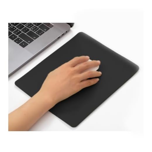 Mouse pad, Leather Non-Slip Washable Waterproof Computer Mouse pad (Black)