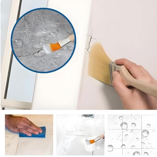 Image of Claiez 3-in-1 Crack Seal Glue 300gm with Brush - Transparent, Waterproof Glue for Roof & Pipe Leakage