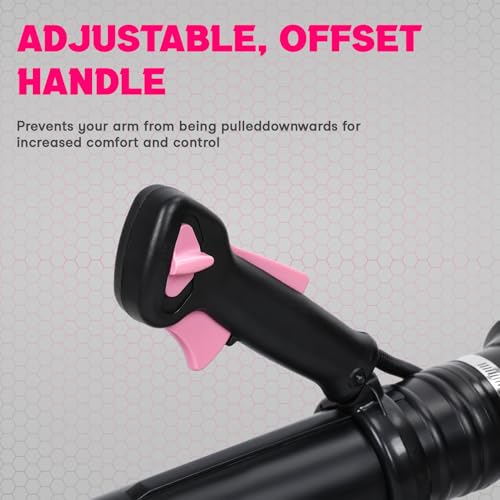 Backpack Gas Powered Leaf Blower, 52CC 2 Stroke 550 CFM Cordless Snow Blower Dust Blower Air Cooled Cleaner Garden Tool for Lawn Yard Blowing Debris Pink